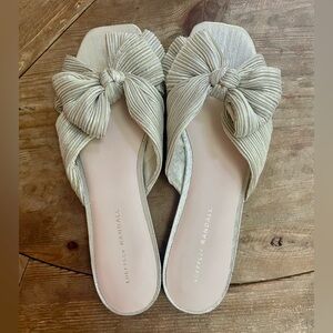 Loeffler Randall Metallic Bow Daphne Slides